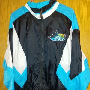 Tampa Bay Devil Ray's Starter windbreaker jacket full zip sz Large